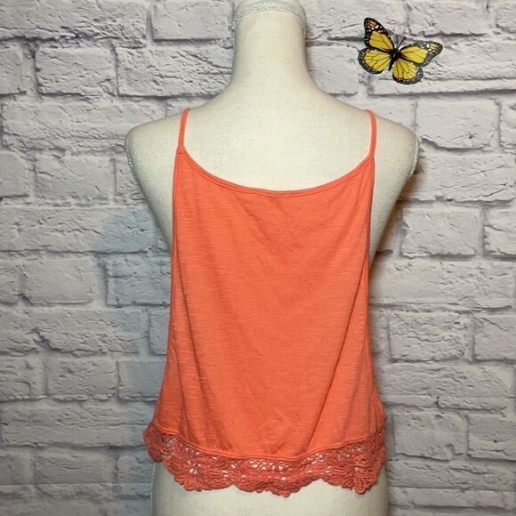 COTTON Candy Open Sides Crochet Trim Crop Top Size Medium - Picture 5 of 7